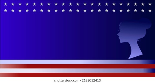 Illustration vector of Women's Equality Day in United States. Female holiday, celebrated annually in August 26. Women right history month. Feminism concept. Poster, greeting card, banner, background 