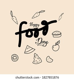 illustration vector world food day concept. eps 10