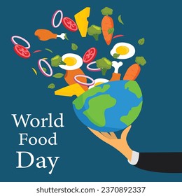 illustration vector of World Food Day.