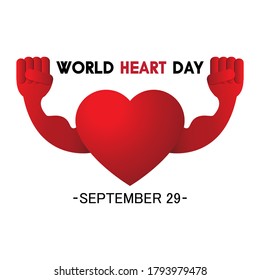 Vector de ilustraciones para el Día Mundial del Corazón