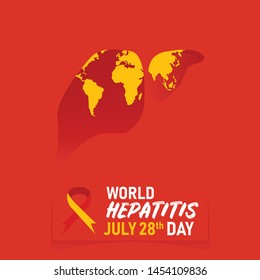 Illustration Vector: World Hepatitis Day.