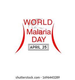 ilustración Día mundial contra la malaria que se celebrará el 25 de abril de cada año