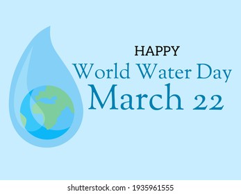 Illustration vector world water day