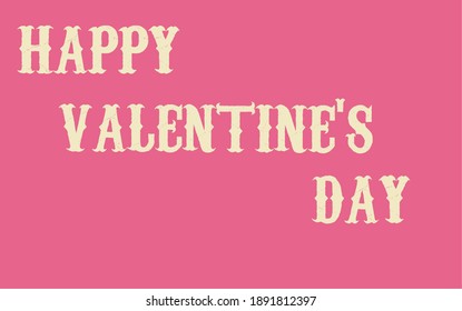 Illustration vector writing happy valentine's day 3D the best and attractive