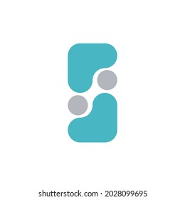 Illustration Vector of Yoga pose making S Letter with minimalis style