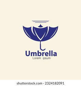 ilustración ,vector,logo, paraguas invertido eps1 0