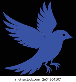 illustration vectors bird design , Sparrow Silhouette ,color full bird art design 