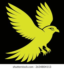 illustration vectors bird design , Sparrow Silhouette ,color full bird art design 
