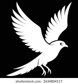 illustration vectors bird design , Sparrow Silhouette ,color full bird art design 