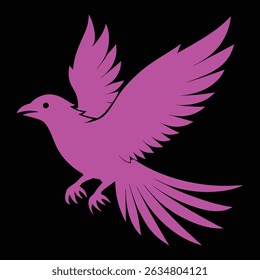 illustration vectors bird design , Sparrow Silhouette ,color full bird art design 