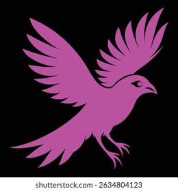 illustration vectors bird design , Sparrow Silhouette ,color full bird art design 