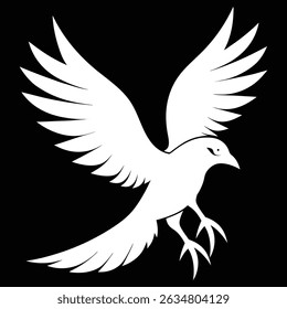 illustration vectors bird design , Sparrow Silhouette ,color full bird art design 