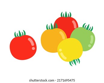 Illustration of vegetable fruit tomato.