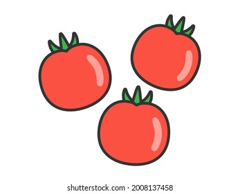 Illustration of vegetable mini tomatoes.