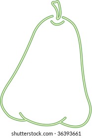 ilustración de verduras en blanco