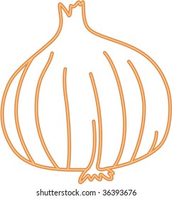 illustration of vegetable on white