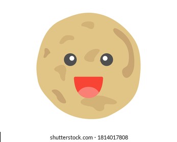 Ilustración de un personaje de patata vegetal.