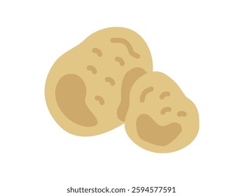 Illustration of vegetable, potato icon.