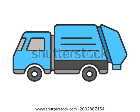 Illustration of a vehicle packer car.