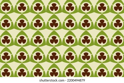 Illustration vektor graphic of batik-cute-simple-with-flowers-color-yellow green-batik-pattern-seamless-design-vector.suitable for the design of t-shirts, pillow cases, curtains, bed linen, greeting 