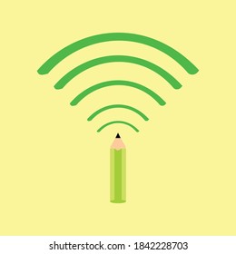 illustration vektor graphic of educational learning equipment fit for education logo