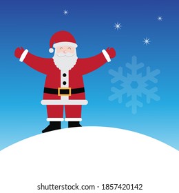 illustration vektor graphic of santa claus