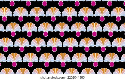 Illustration vektor graphic of simple batik pattern design-with-flower petals fit for curtains, pillowcases, bed linen, wall decorations, book covers