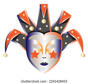 illustration of venetian carnival vector mask