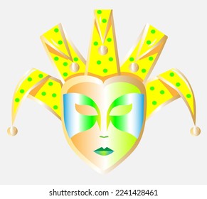 illustration of venetian carnival vector mask