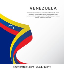 Ilustración de la plantilla de bandera de Venezuela