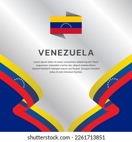 Illustration der Vorlage für die Flagge Venezuelas