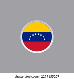 Ilustración de la plantilla de bandera de Venezuela