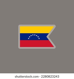 Illustration of Venezuela flag Template