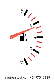 Illustration of a vertical fuel level sensor