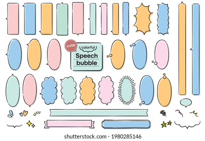 Illustration of a vertical hand drawn speech balloon