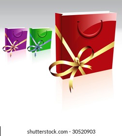 illustration of very beautiful vector bag for shopping