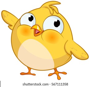 Illustration of very cute chick