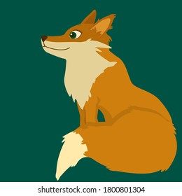 Illustration von sehr süßem Fuchs
