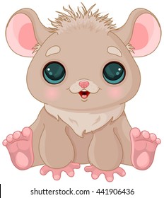 Illustration of very cute hamster