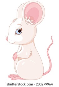 Illustration of very cute mouse
