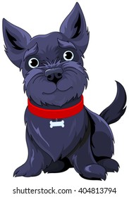 Illustration of very cute Scotch Terrier