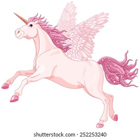 Illustration of very cute unicorn