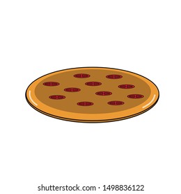 illustration of a very delicious pizza