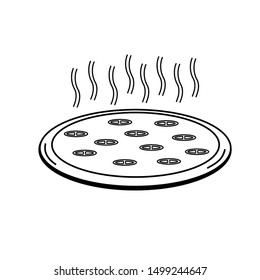 illustration of a very delicious pizza