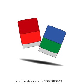  illustration vetcor isolated on white background eraser