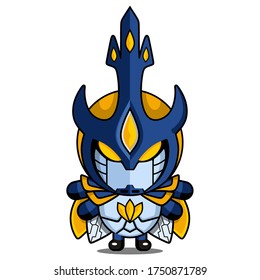 illustration vetor graphic of hercules beetle suit character