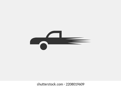 Illustration vetor graphic of truck delivery fast. Good for icon, symbol or logo.