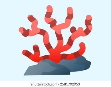 Illustration of an Vibrant Coral Reef