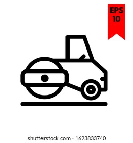 illustration of vibratory roller icon