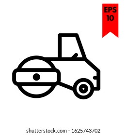 illustration of vibratory roller icon